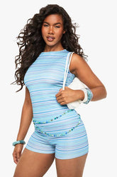 Glitter Stripe Hot Pant