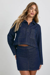 A-Line Denim Skirt