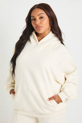 Plus Core Basic Raglan Seam Oversized Hoodie