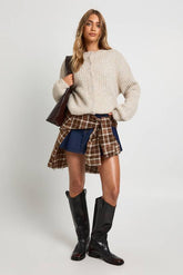 Super Soft Chunky Rib Knit Button Through Cardigan