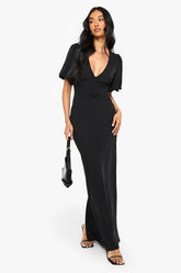 Puff Sleeve Maxi Dress