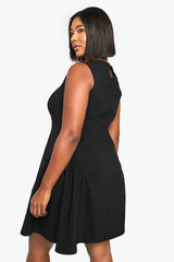 Plus Ruched Side Skater Dress