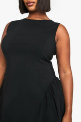 Plus Ruched Side Skater Dress