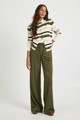 Tall Cord Tie Waist Wide Leg Trouser