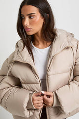 Petite Hooded Padded Puffer Jacket