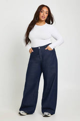 Plus Long Sleeve Crew Neck Bodysuit