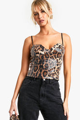 Leopard Sequin Corset