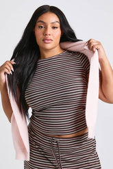 Plus Stripe Baby Tee