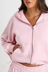 Ath Archive Self Fabric Applique Zip Through Hoodie