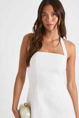 Tailored Halterneck A-line Dress