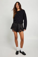 Diamante Crew Neck Jumper