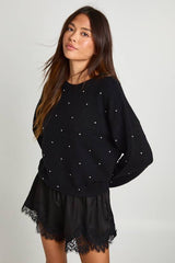 Diamante Crew Neck Jumper