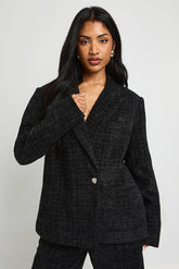 Boucle Oversized Tailored Blazer