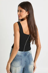 Floral Embellished Corset Top
