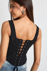 Sheer Lace Corset Top