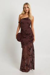Strappy Devore Maxi Dress