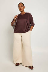 Plus Stripe Football Top