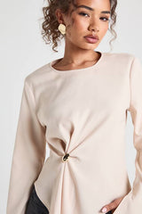 Gold Trim Long Sleeve Top
