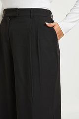 Plus Boohoo Basics Tailored Wide Leg Trouser