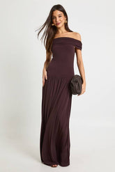 Bardot Dropped Waist Maxi Dress