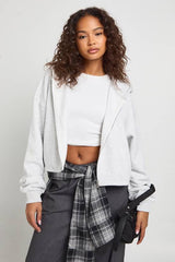 Adjustable Waist Zip Through Hoodie