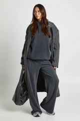Washed Raglan Seam Oversized Hoodie