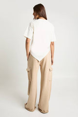 Washed Wide Leg Cargo Jogger