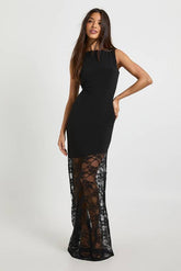 Lace Hem Maxi Dress