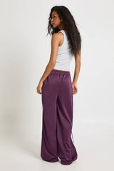 Tricot Side Stripe Tape Straight Leg Jogger