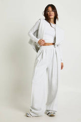 Tall High Waist Pleat Detail Straight Leg Jogger