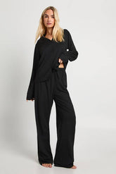 Soft Touch Button Through Shirt and Trouser Pyjama Set