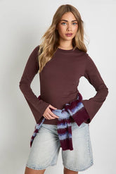 Cotton Flare Sleeve Top