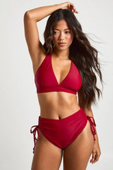 Plunge Halterneck Bikini Top