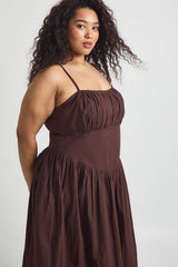 Plus Bodice Detail Skater Maxi Dress