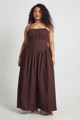Plus Bodice Detail Skater Maxi Dress