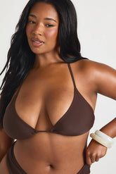 Plus Essentials Triangle Bikini Top