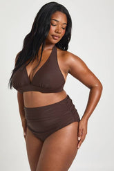 Plus Essentials Ruched High Waist Brief
