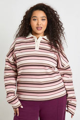 Plus Copenhagen Stripe Rugby Sweatshirt