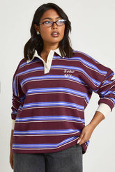 Plus Soho NY Stripe Rugby Sweatshirt