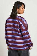 Plus Soho NY Stripe Rugby Sweatshirt