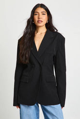Tall Double Breasted Cinched Waist Tailored Blazer