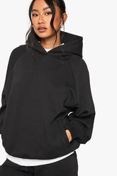 Petite Raglan Seam Oversized Hoodie