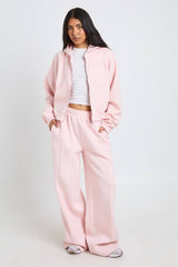 Tall Boxy Balloon Sleeve Oversized Zip Through Hoodie
