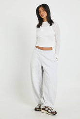 Petite Barrel Leg Jogger