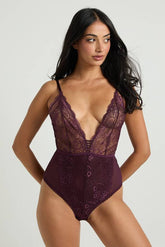 Lace Deep Plunge Bodysuit