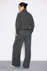Peached Wide Leg Trousers