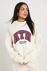 Ath Applique Oversized Hoodie