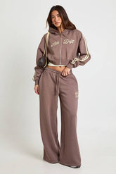 Ath Dept Side Stripe Zip Through Hooded Tracksuit