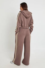 Ath Dept Side Stripe Zip Through Hooded Tracksuit