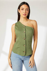 One Shoulder Waistcoat